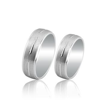 Beelo Gold 14K Altın 7 mm Alyans İkili Set Yüzük