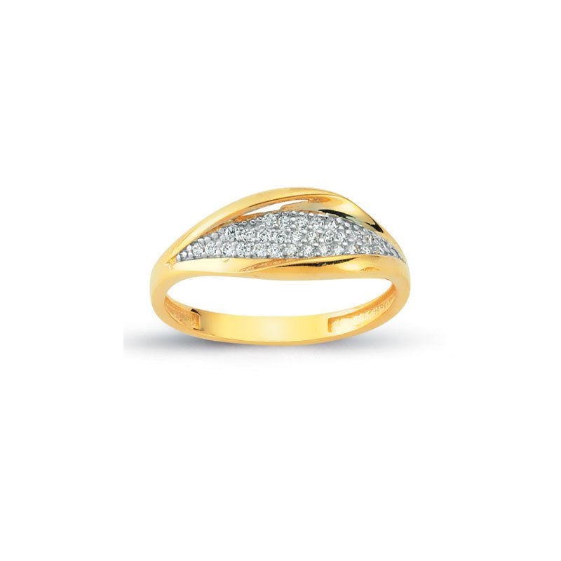 Beelo Gold 14K Altın Tasarım Yüzük BGAZ342
