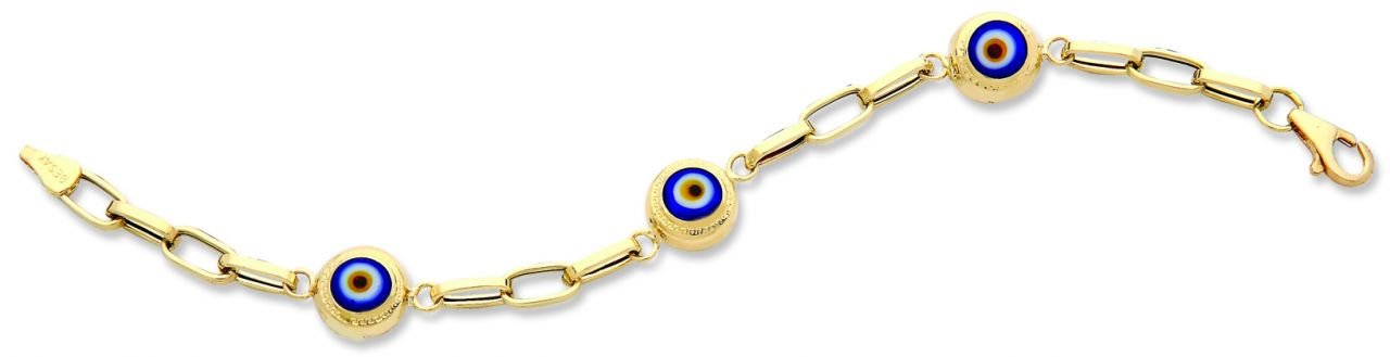Beelo Gold 14K Altın Çocuk Nazar Bileklik CSR026