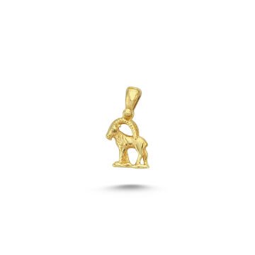 Beelo Gold 14K Altın Oğlak Burcu Kolye Ucu