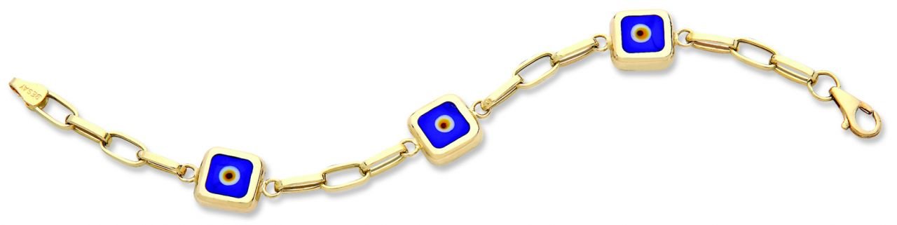 Beelo Gold 14K Altın Çocuk Nazar Bileklik CSR028