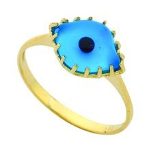 Beelo Gold 14K Altın Nazar Yüzük BGYG028