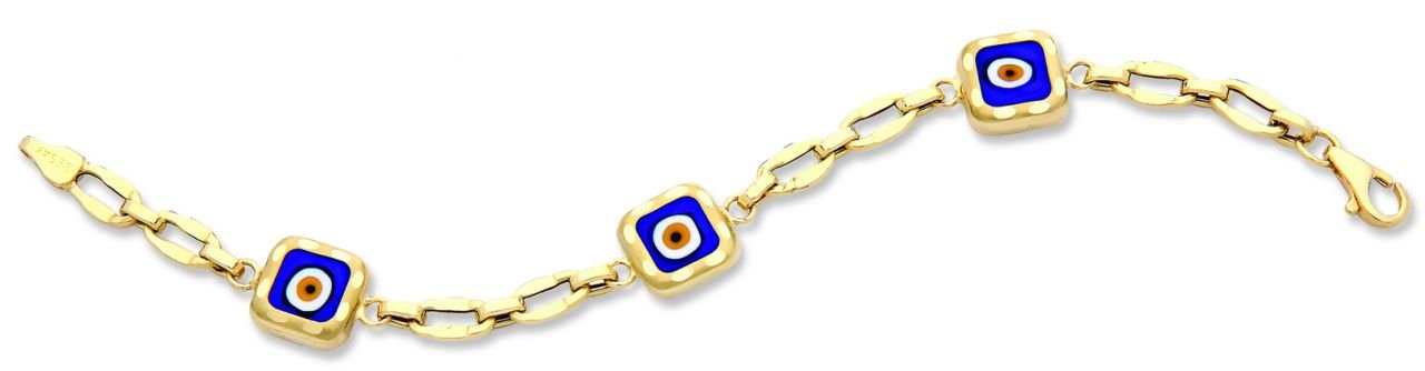 Beelo Gold 14K Altın Çocuk Nazar Bileklik CSR030