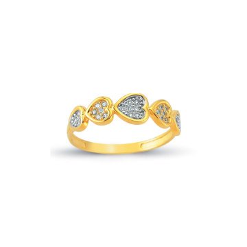 Beelo Gold 14K Altın Tasarım Yüzük BGAZ356