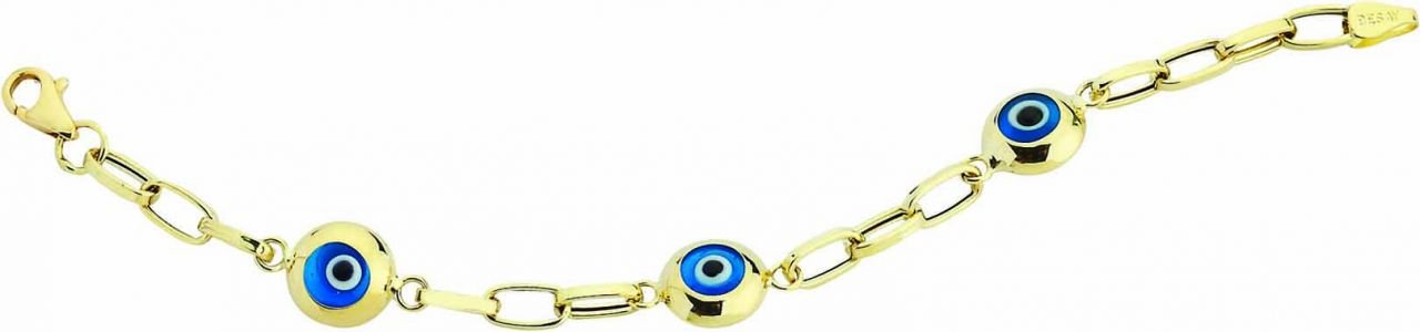 Beelo Gold 14K Altın Çocuk Nazar Bileklik CSR045