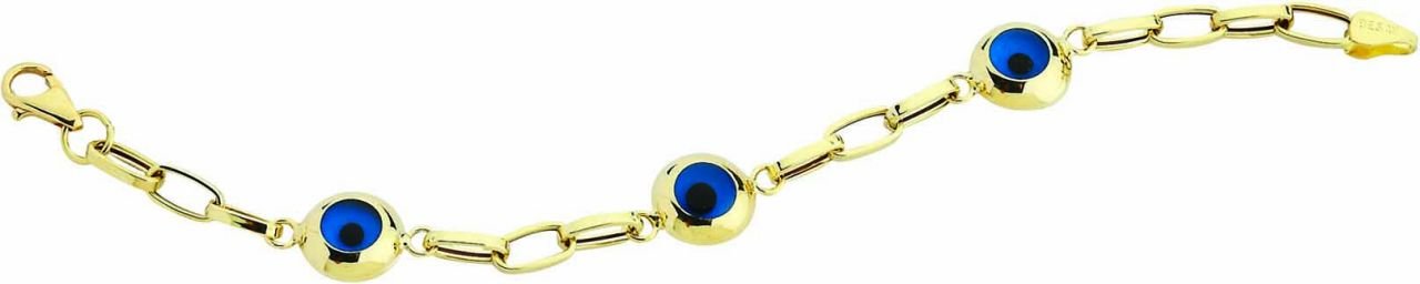 Beelo Gold 14K Altın Çocuk Nazar Bileklik CSR047