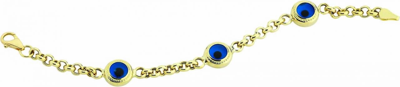 Beelo Gold 14K Altın Çocuk Nazar Bileklik CSR049
