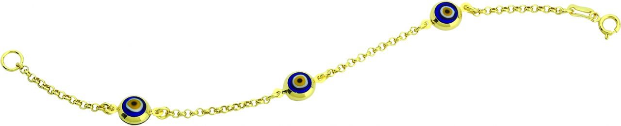 Beelo Gold 14K Altın Çocuk Nazar Bileklik CSR053