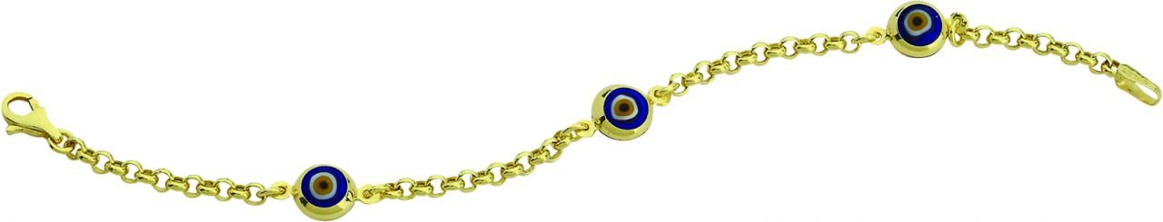 Beelo Gold 14K Altın Çocuk Nazar Bileklik CSR054