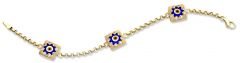 Beelo Gold 14K Altın Yıldız Çocuk Nazar Bileklik CT008