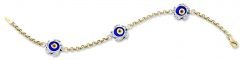 Beelo Gold 14K Altın Çocuk Nazar Bileklik CT010