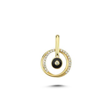 Beelo Gold 14K Altın Mineli Taşlı Kolye Ucu