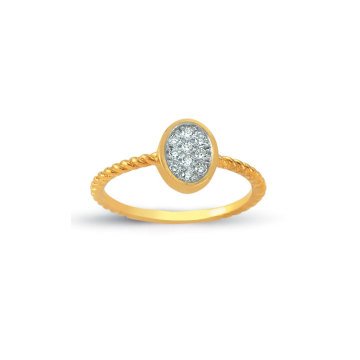 Beelo Gold 14K Altın Tasarım Yüzük BGAZ393
