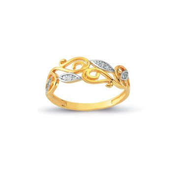 Beelo Gold 14K Altın Tasarım Yüzük BGAZ404