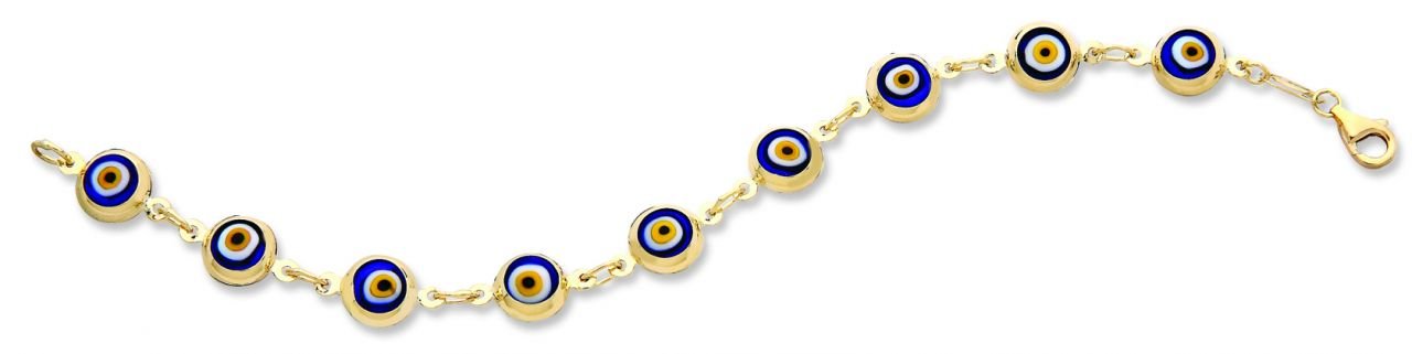 Beelo Gold 14K Altın Çocuk Nazar Bileklik CSI001