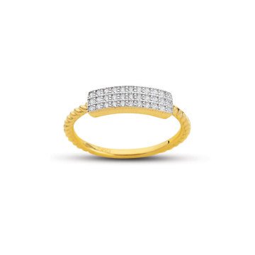 Beelo Gold 14K Altın Tasarım Yüzük BGAZ412