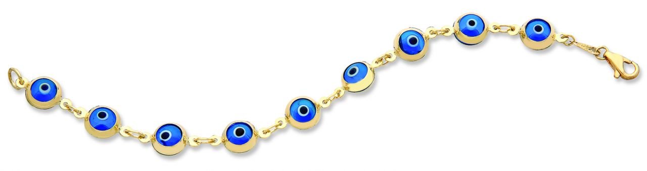 Beelo Gold 14K Altın Çocuk Nazar Bileklik CSI002