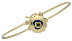 Beelo Gold  14K Altın Kalp Çocuk Nazar Bilezik CB004