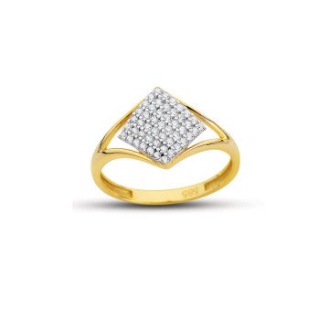 Beelo Gold 14K Altın Tasarım Yüzük BGAZ420
