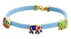 Beelo Gold  14K Altın Renkli Fil (Bereket) Çocuk Bilezik CK001