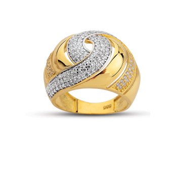 Beelo Gold 14K Altın Tasarım Yüzük BGAZ448