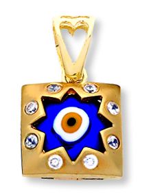 Beelo Gold 14K Altın Nazar Yıldız Kolye Ucu