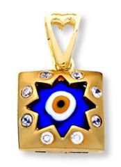 Beelo Gold 14K Altın Nazar Yıldız Kolye Ucu