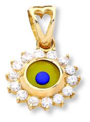 Beelo Gold 14K Altın Nazar Kolye Ucu