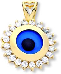 Beelo Gold 14K Altın Nazar Kolye Ucu