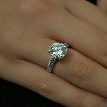 Beelo Silver  925K Gümüş Tek Taş Yüzük