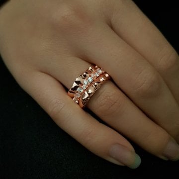 Beelo Silver  925K Gümüş Tasarım Yüzük