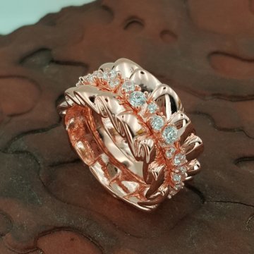 Beelo Silver  925K Gümüş Tasarım Yüzük