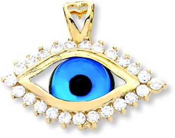 Beelo Gold 14K Altın Nazar Göz Kolye Ucu