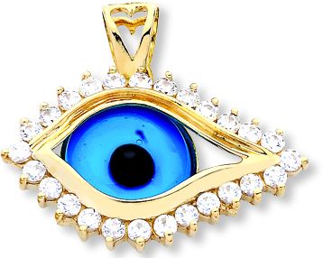 Beelo Gold 14K Altın Nazar Göz Kolye Ucu