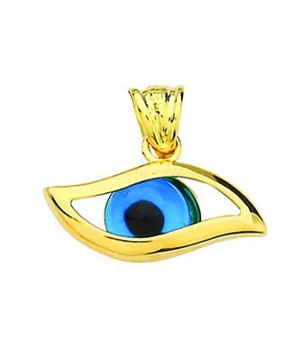 Beelo Gold 14K Altın Nazar Göz Kolye Ucu