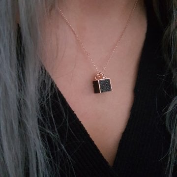Beelo Silver 925K Gümüş Taşlı Hediye Paketi Kolye