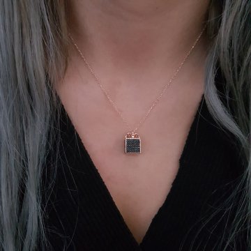 Beelo Silver 925K Gümüş Taşlı Hediye Paketi Kolye