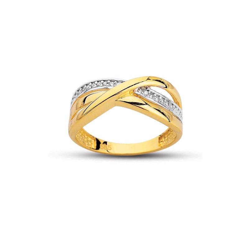 Beelo Gold 14K Altın Tasarım Yüzük BGAZ495