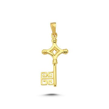 Beelo Gold 14K Altın Anahtar Özel Tasarım Kolye Ucu