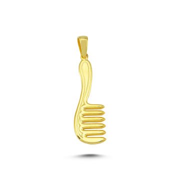 Beelo Gold 14K Altın Tarak Kolye Ucu