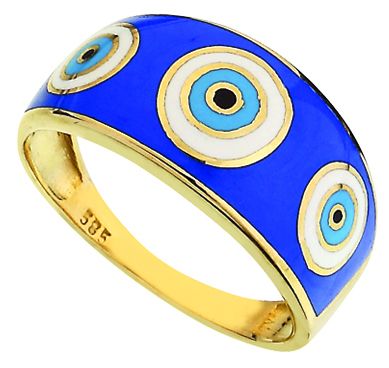 Beelo Gold 14K Altın Nazar Yüzük BGYML003