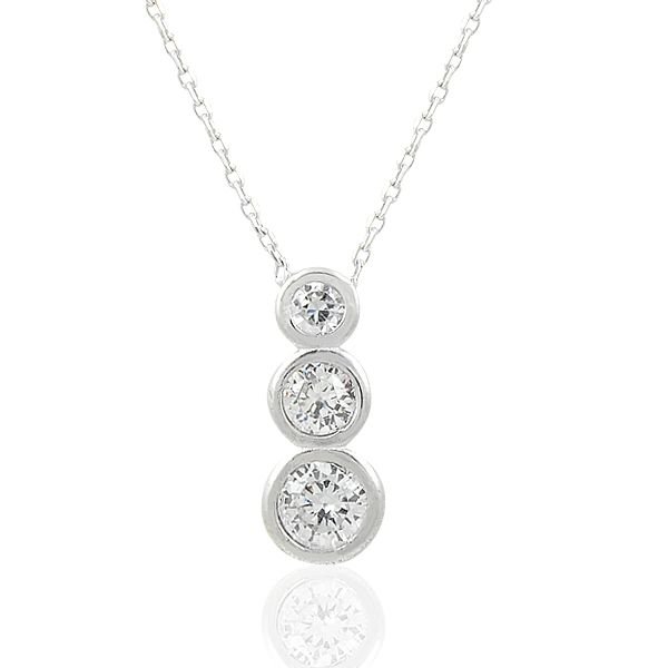Beelo Silver 925K Gümüş Tria Kolye BSKL257
