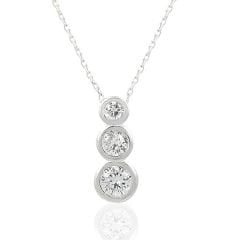 Beelo Silver 925K Gümüş Tria Kolye BSKL257