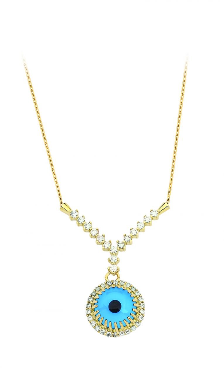 Beelo Gold 14K Altın Nazar Gerdanlık BGGG004