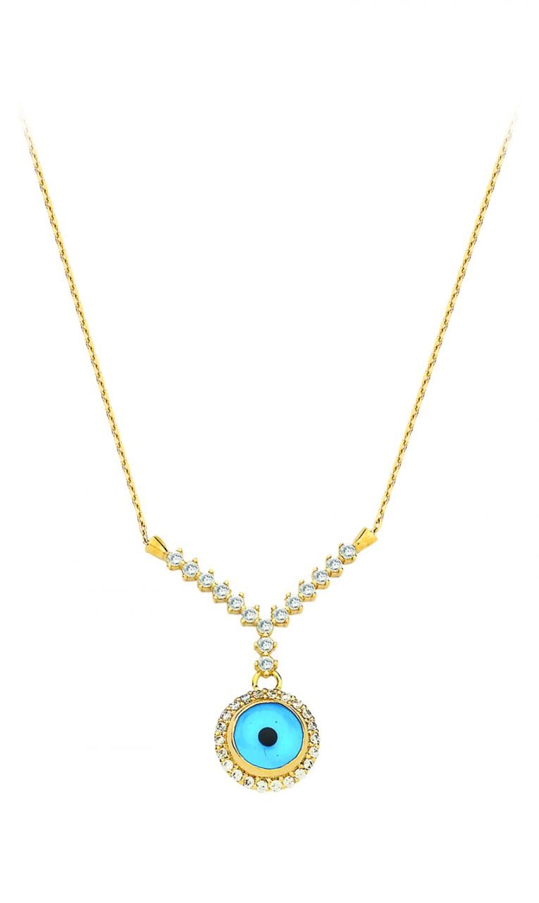 Beelo Gold 14K Altın Nazar Gerdanlık BGGG005