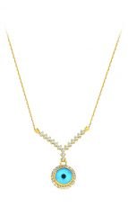 Beelo Gold 14K Altın Nazar Gerdanlık BGGG005