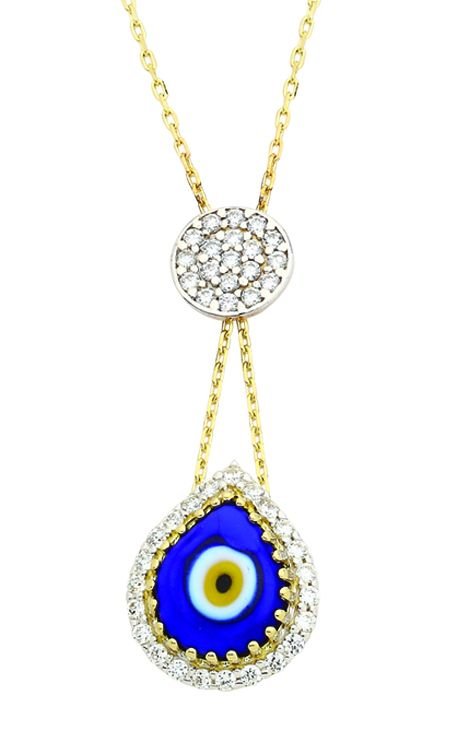 Beelo Gold 14K Altın Nazar Gerdanlık BGGG006