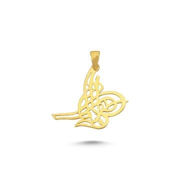 Beelo Gold 14K Altın Osmanlı Tuğra Kolye Ucu