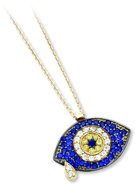 Beelo Gold 14K Altın Nazar Göz Gerdanlık BGGSNY006