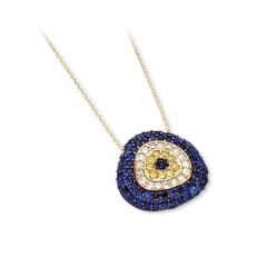 Beelo Gold 14K Altın Nazar Gerdanlık BGGSNY010